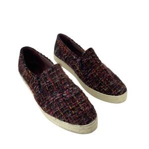 Marc O'Polo Slip-Ons Black/Multicolor Chunky Tweed Tapestry Womens 7 Pre-Owned